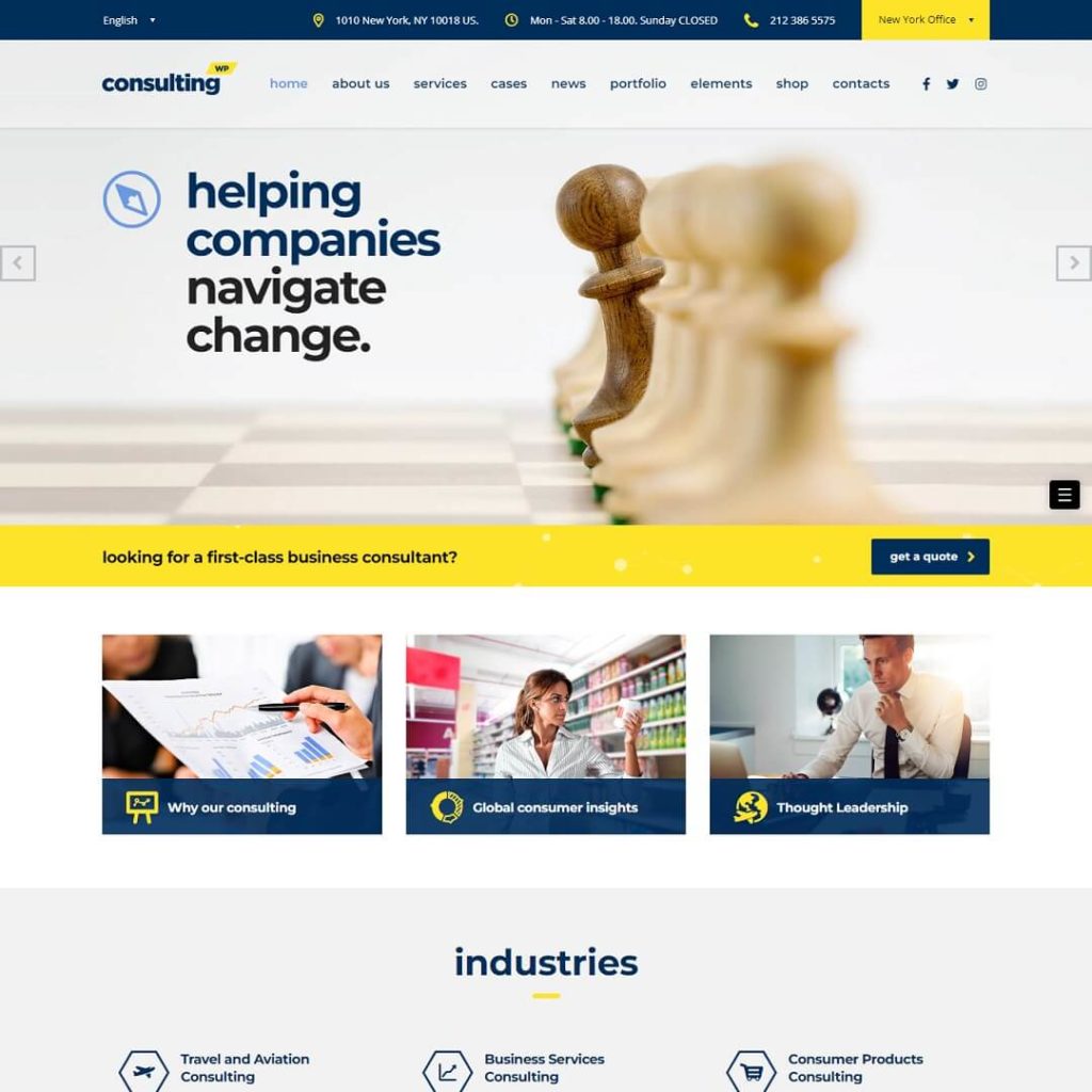 Consulting - Popular Business WordPress Themes