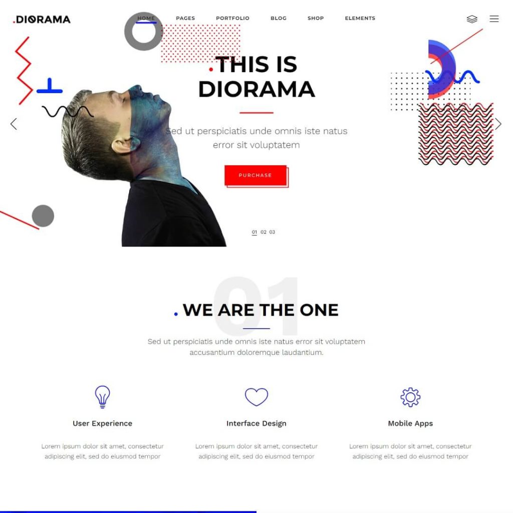 Diorama - Agency and Portfolio WordPress Theme
