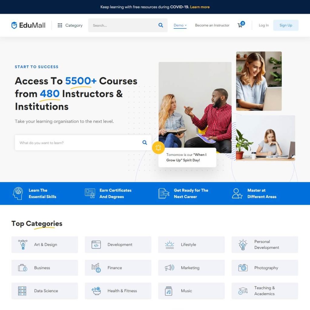 EduMall - Education WordPress Theme