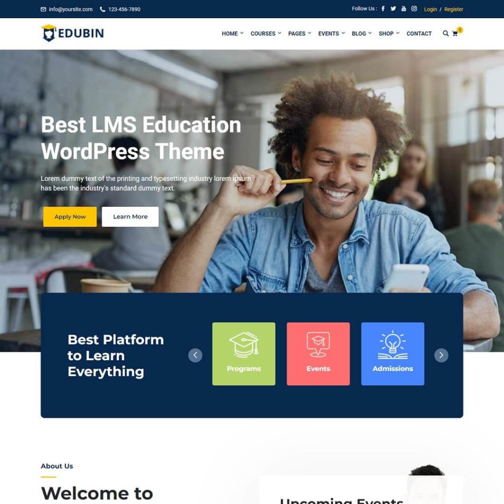 Edubin - Education WordPress Theme