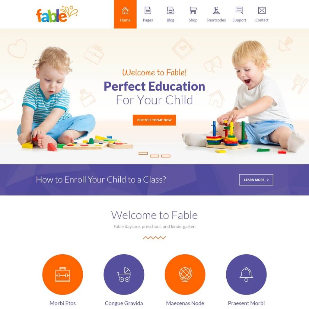 Fable - Education WordPress Theme