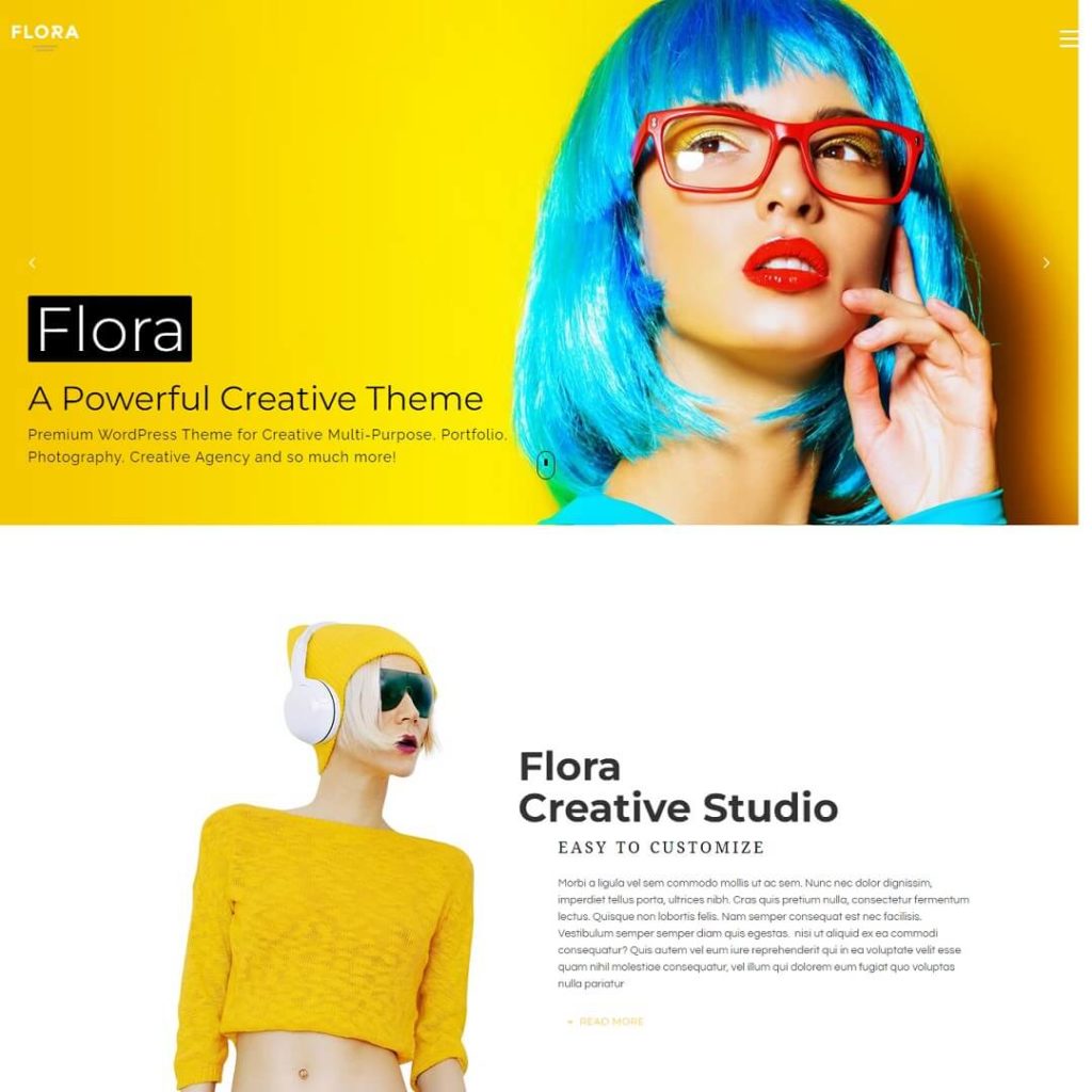 Flora - Portfolio WordPress Theme