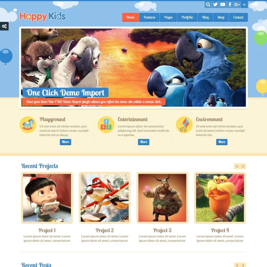 Happy Kids - Education WordPress Theme