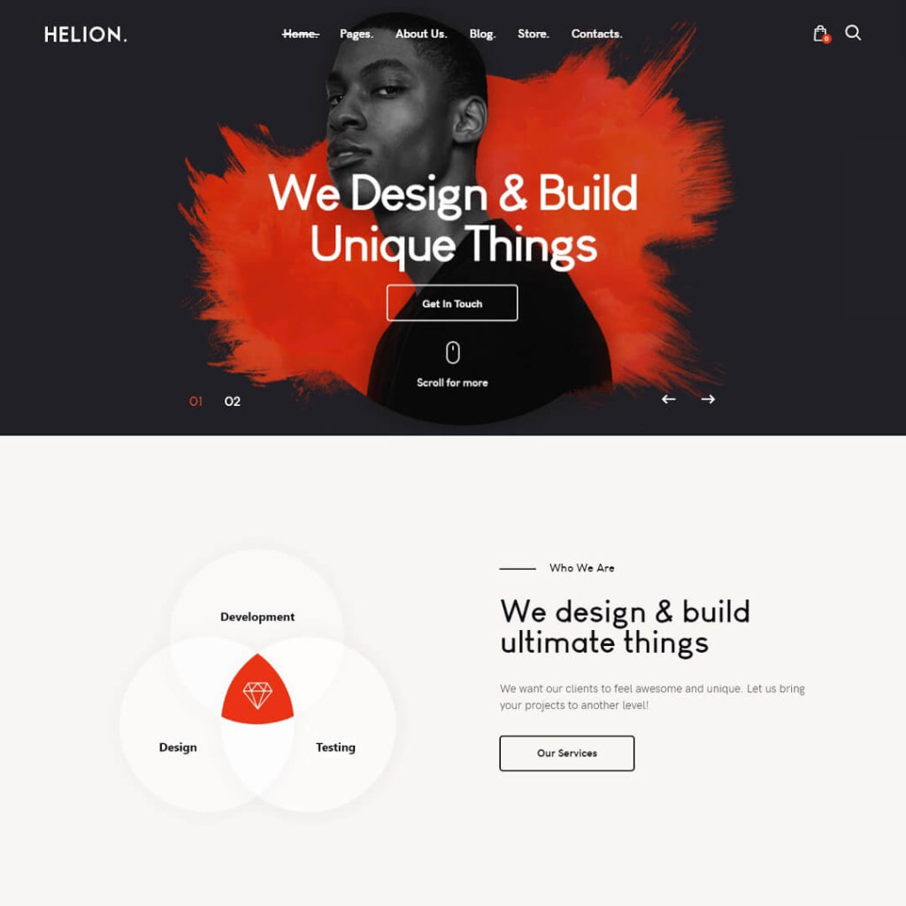 Helion - Portfolio WordPress Theme