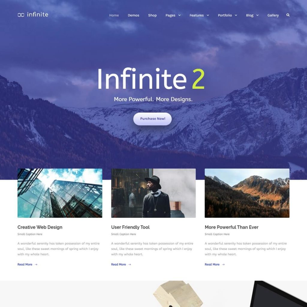 Infinite - Popular Business WordPress Themes