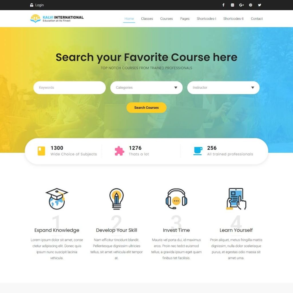 Kalvi - Education WordPress Theme
