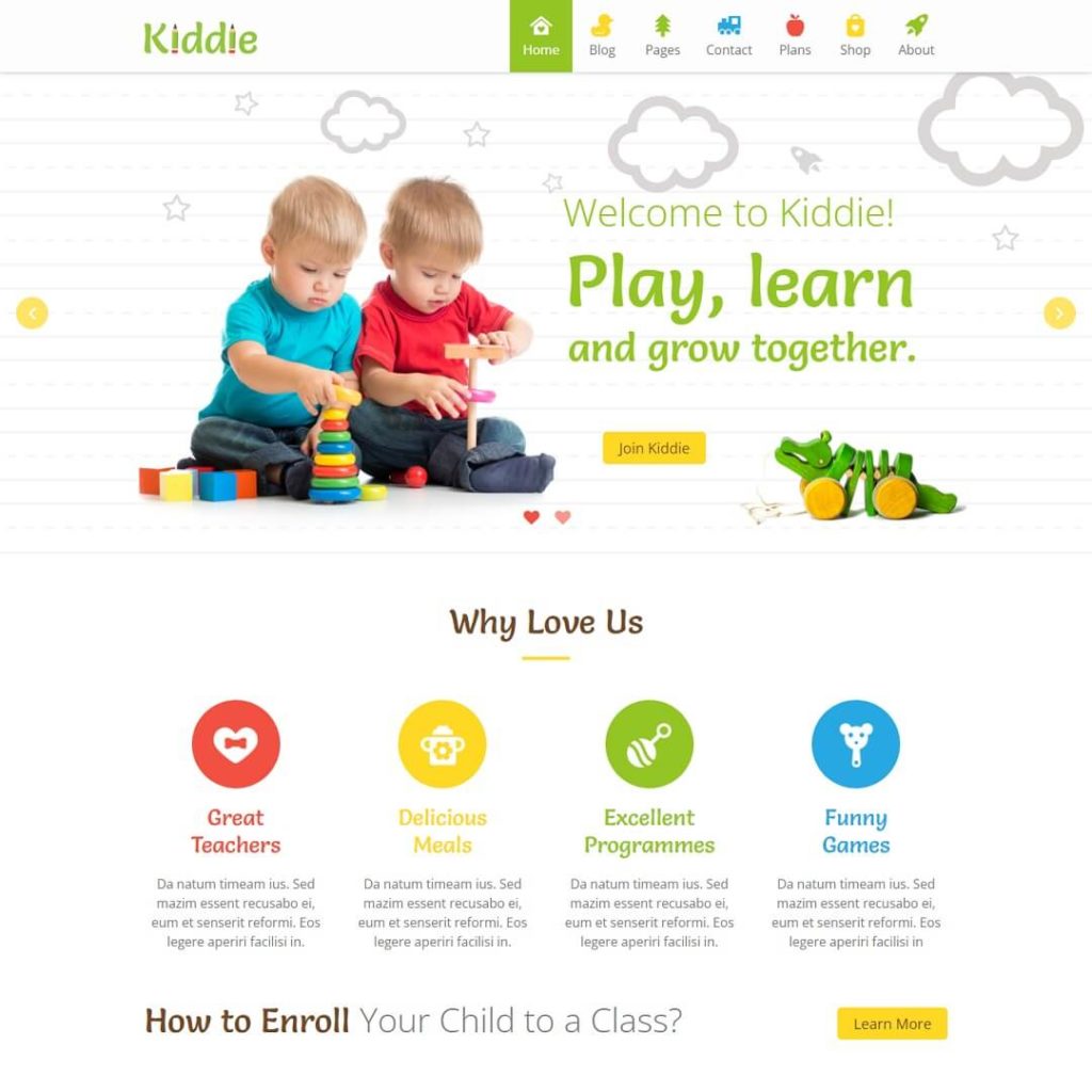 Kiddie - Education WordPress Theme