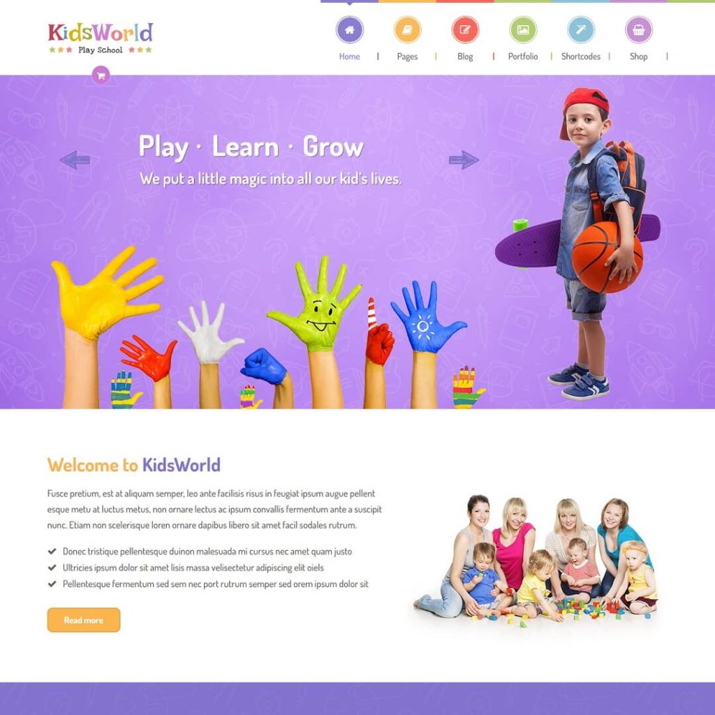 KidsWorld - Education WordPress Theme