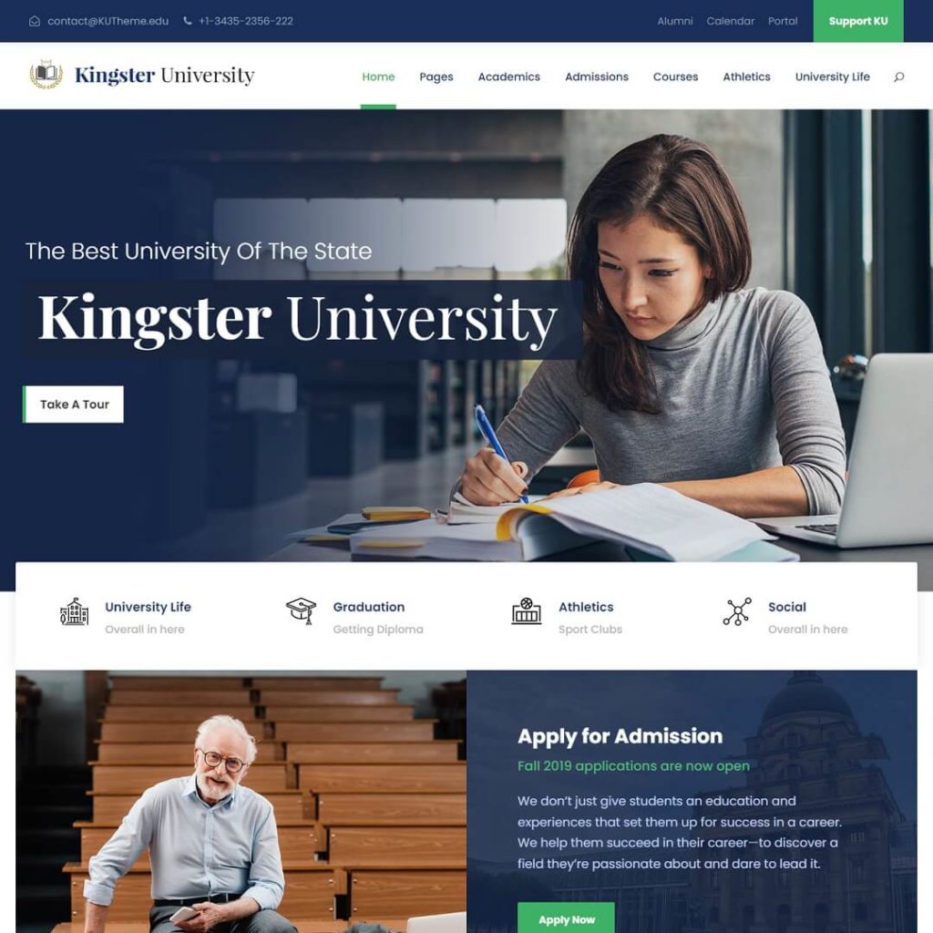 Kingster - Education WordPress Theme
