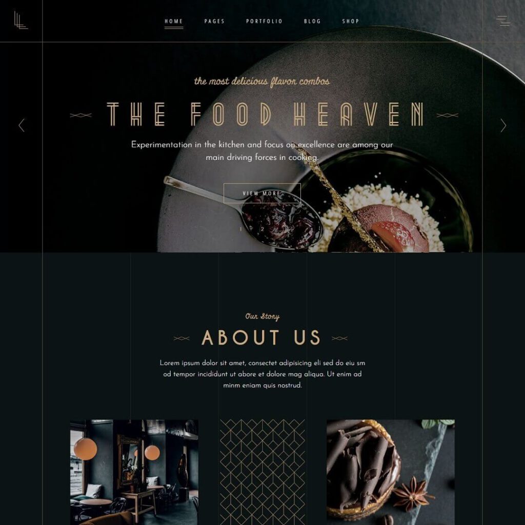 Laurent - Cafe and WordPress Restaurant Theme