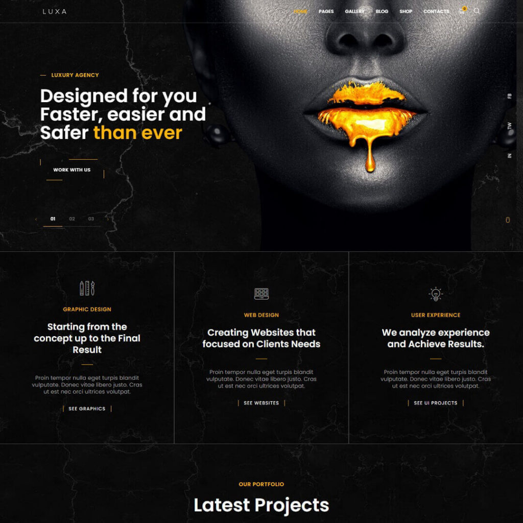 Luxa - Portfolio WordPress Theme