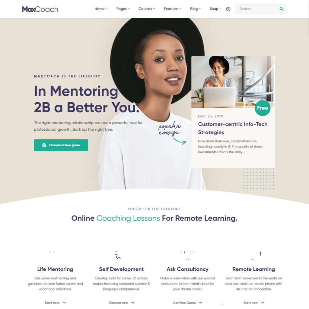 MaxCoach - Education WordPress Theme