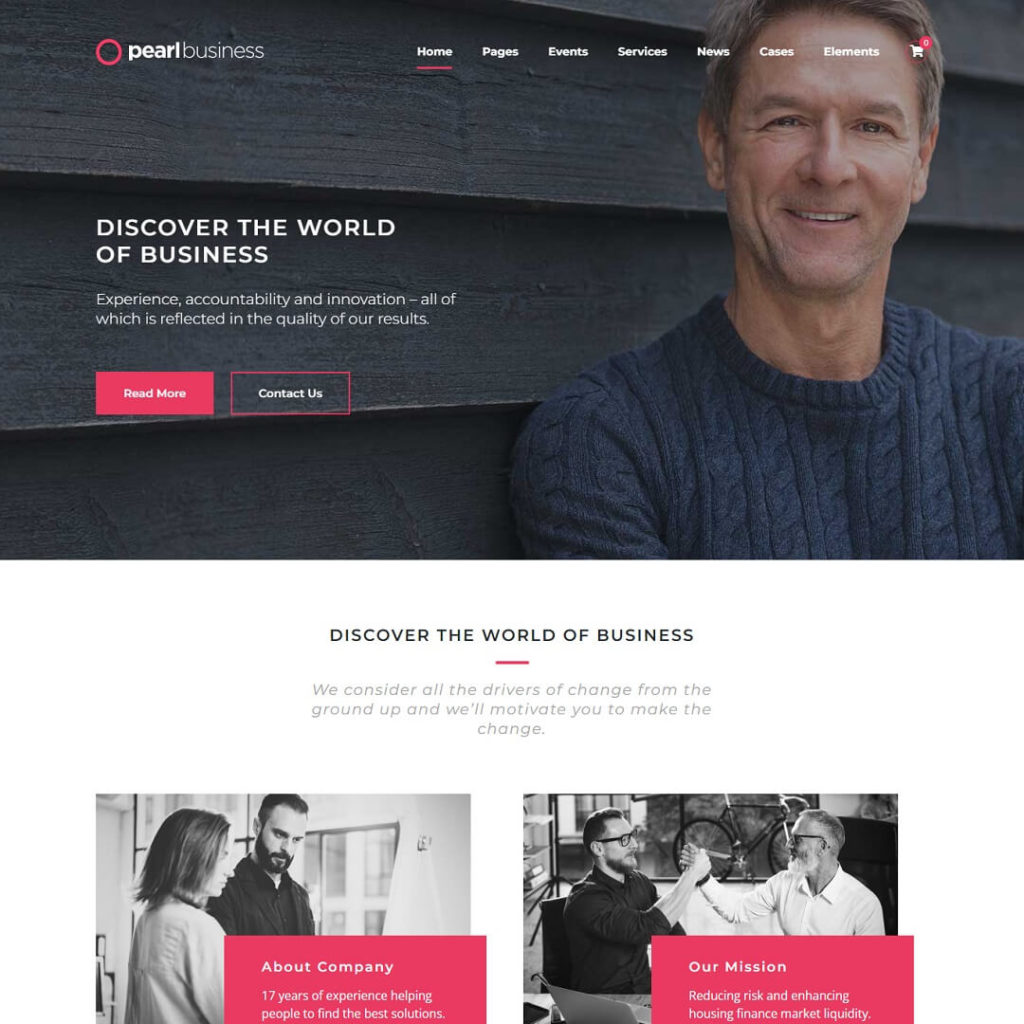 Pearl - Popular Business WordPress Themes