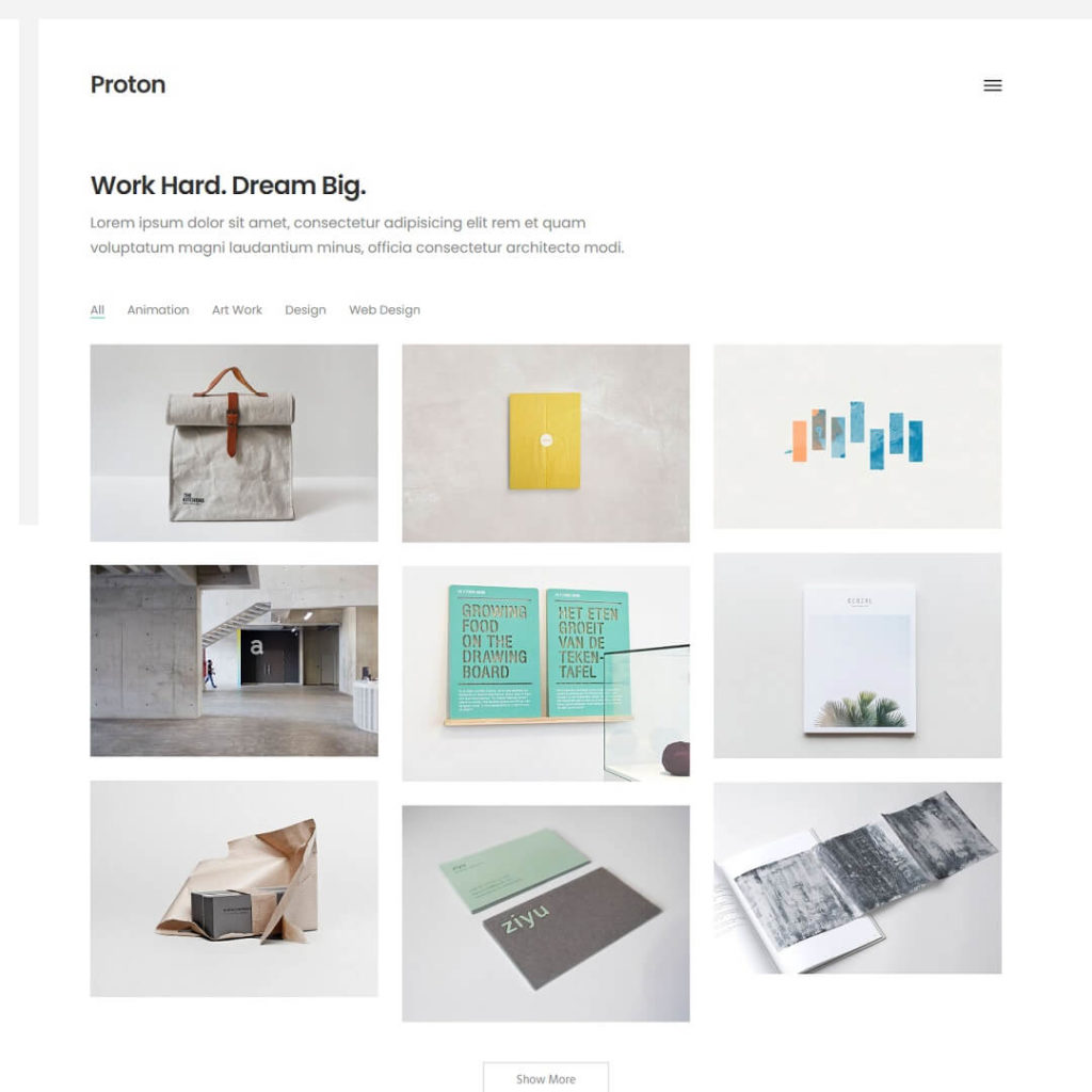 Proton - Agency and Portfolio WordPress Theme