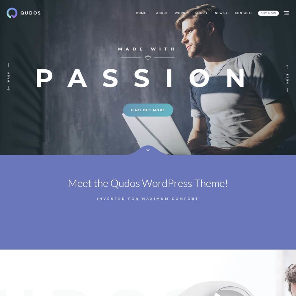 Qudos - Portfolio WordPress Theme