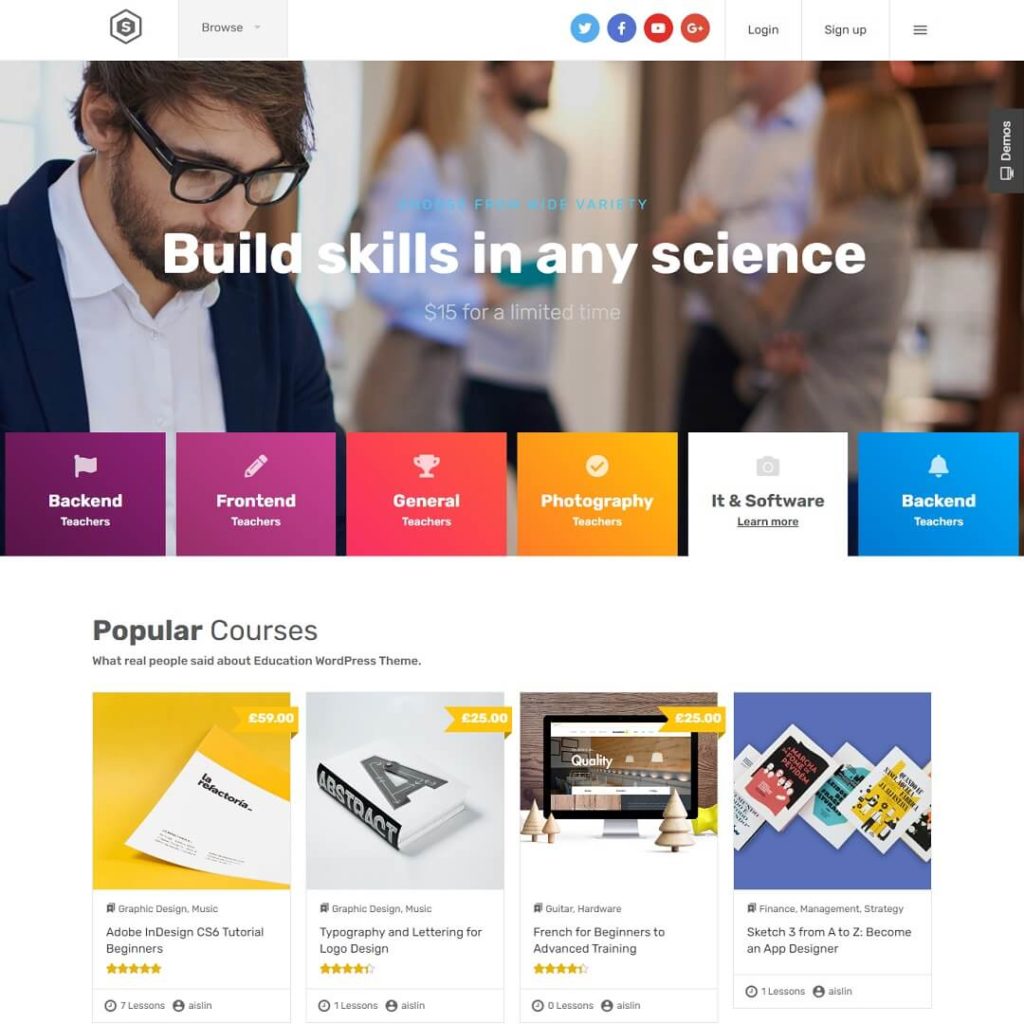 Skilled - Education WordPress Theme