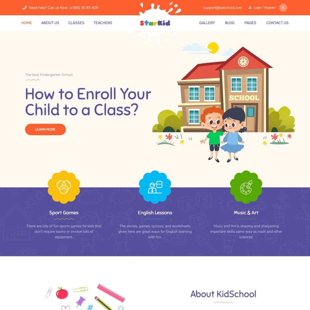 StarKid - Education WordPress Theme