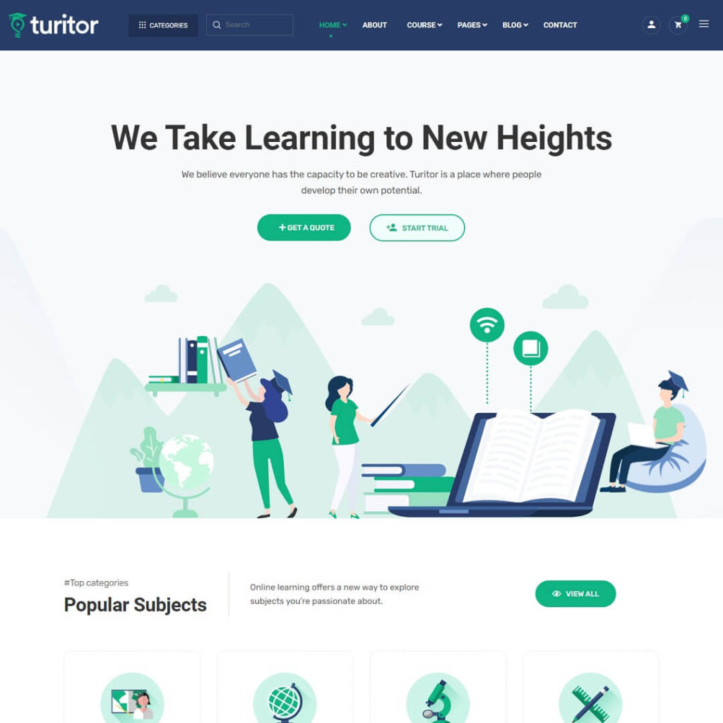 Turitor - Education WordPress Theme