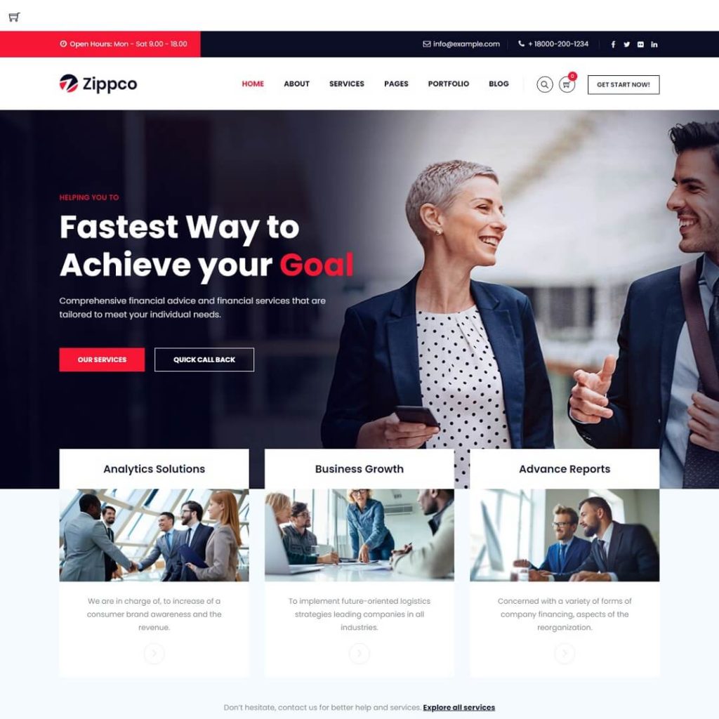 Zippco - Popular Business WordPress Themes