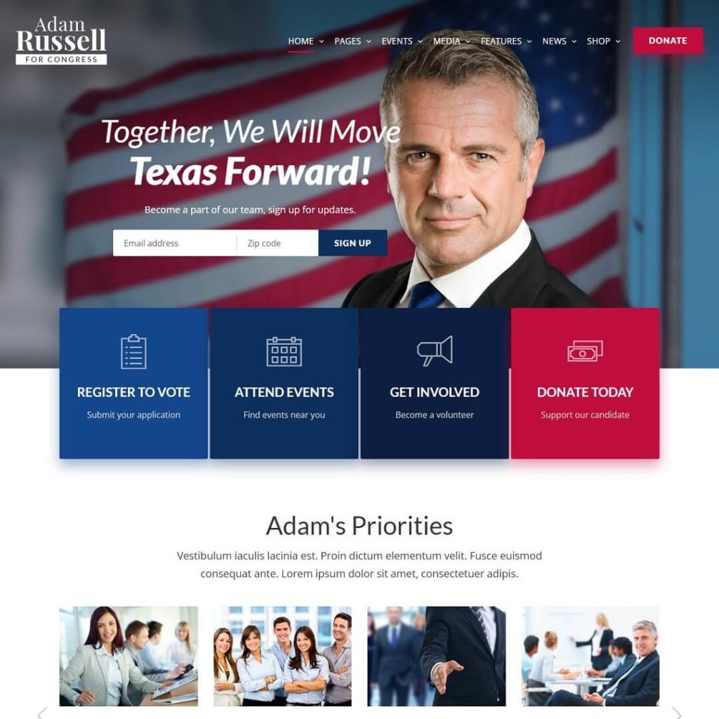 inForward - Charity WordPress Themes