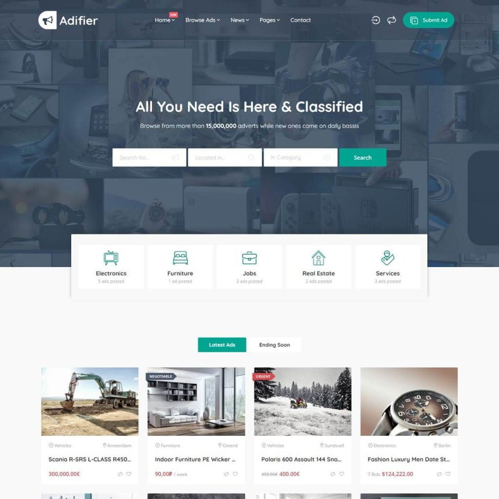 Adifier - Listing and WordPress Directory Theme