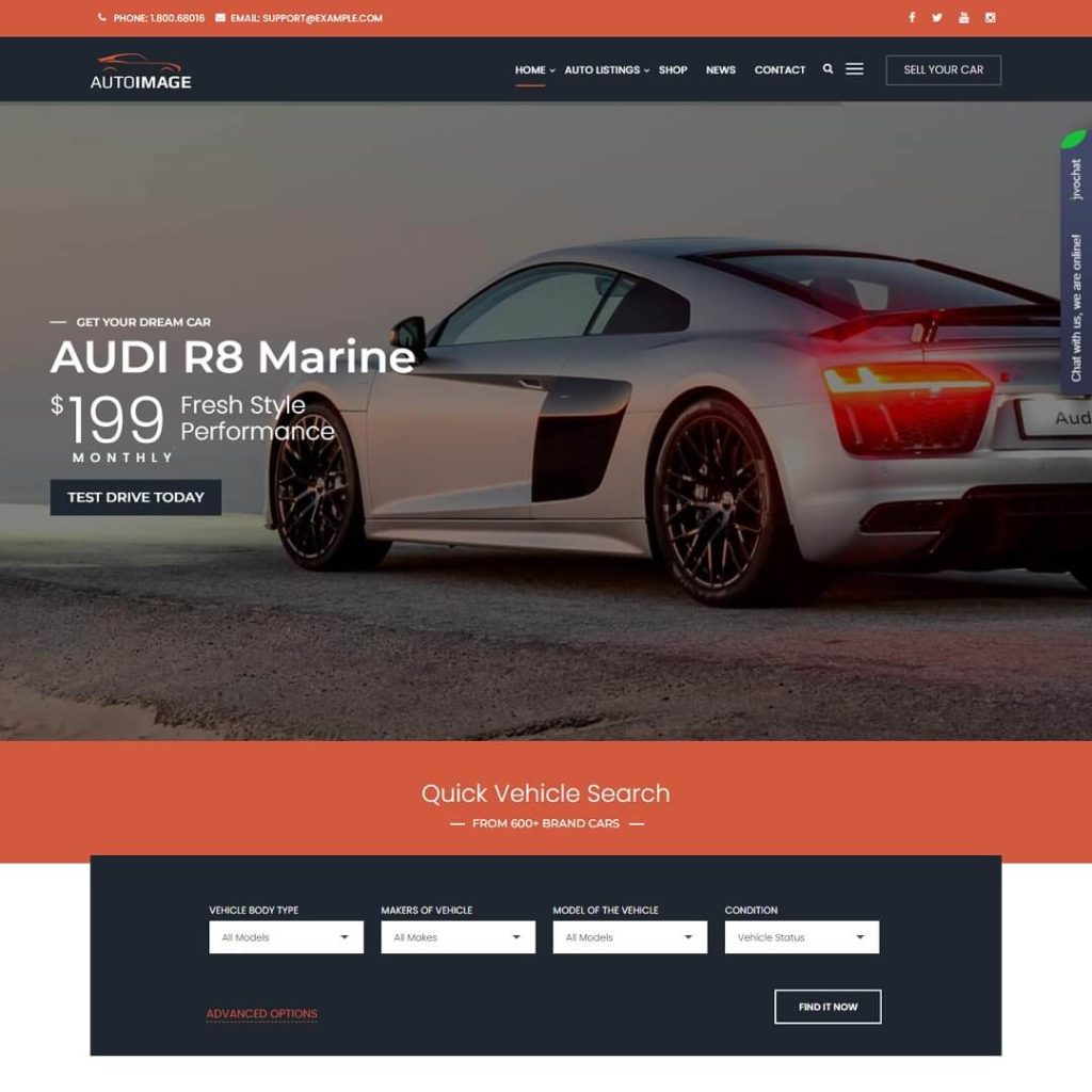Autoimage - Car Dealership WordPress Themes