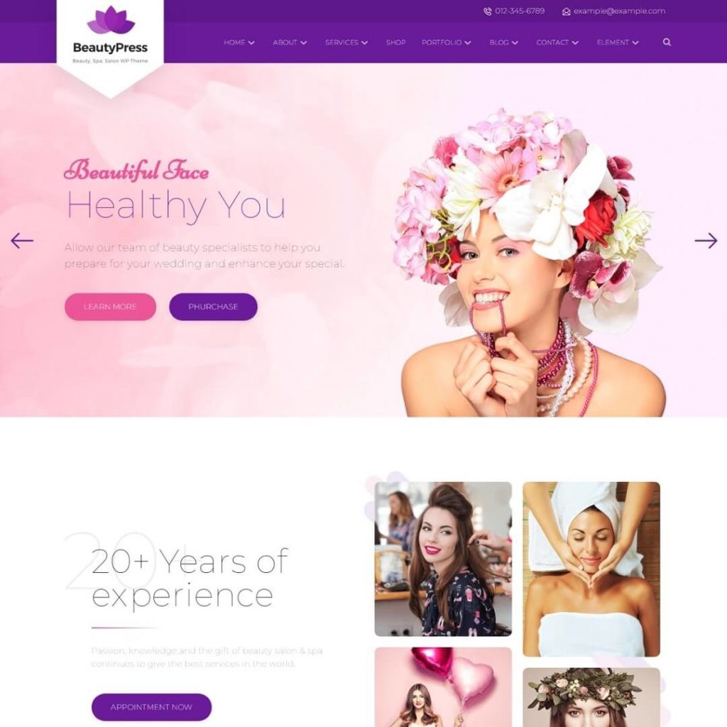 Beauty - Health, Beauty and Hair Salon WordPress Theme