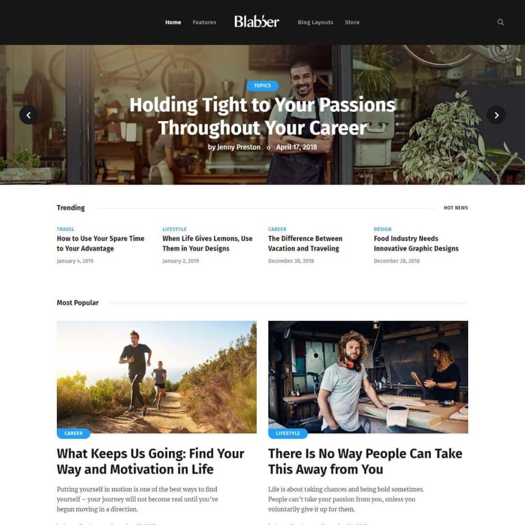 Blabber - News and Magazine WordPress Theme