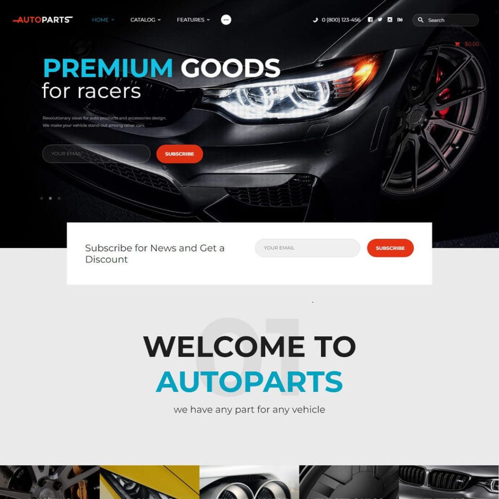 Car Parts - Car Dealership WordPress Themes