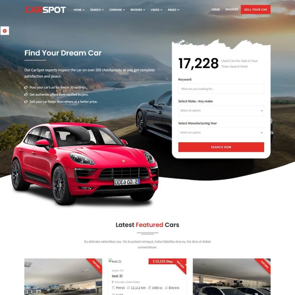 CarSpot - Listing and WordPress Directory Theme