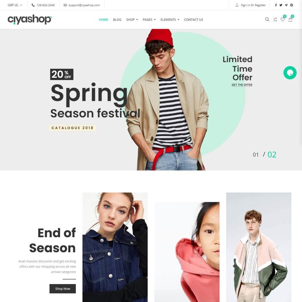 CiyaShop - WooCommerce WordPress theme