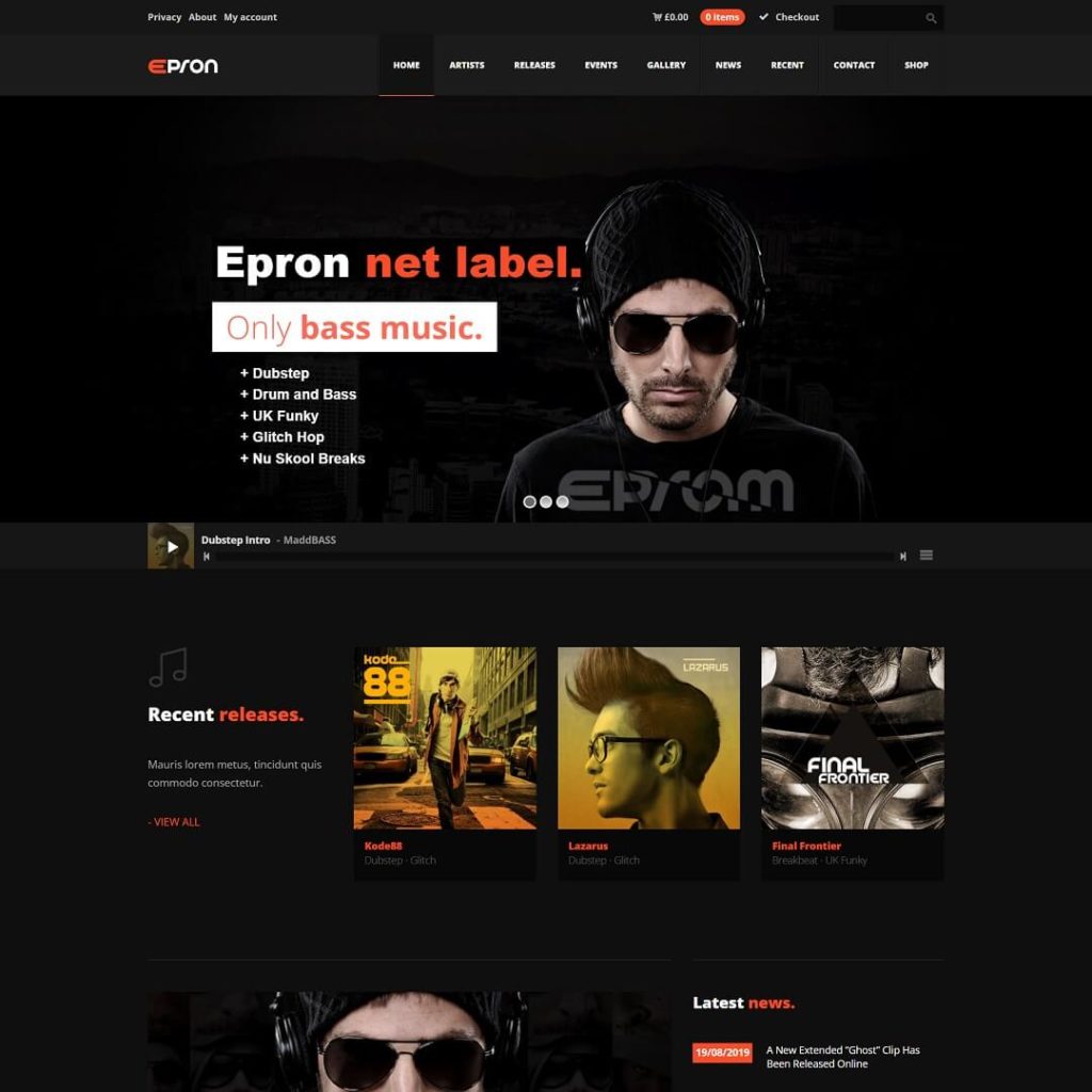 Epron - Classical Music WordPress Themes
