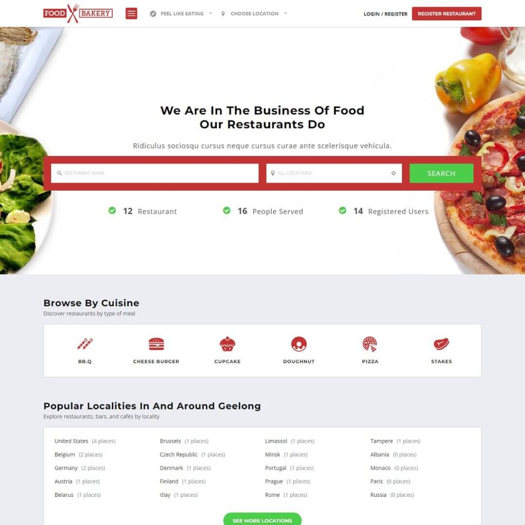 FoodBakery - Listing and WordPress Directory Theme