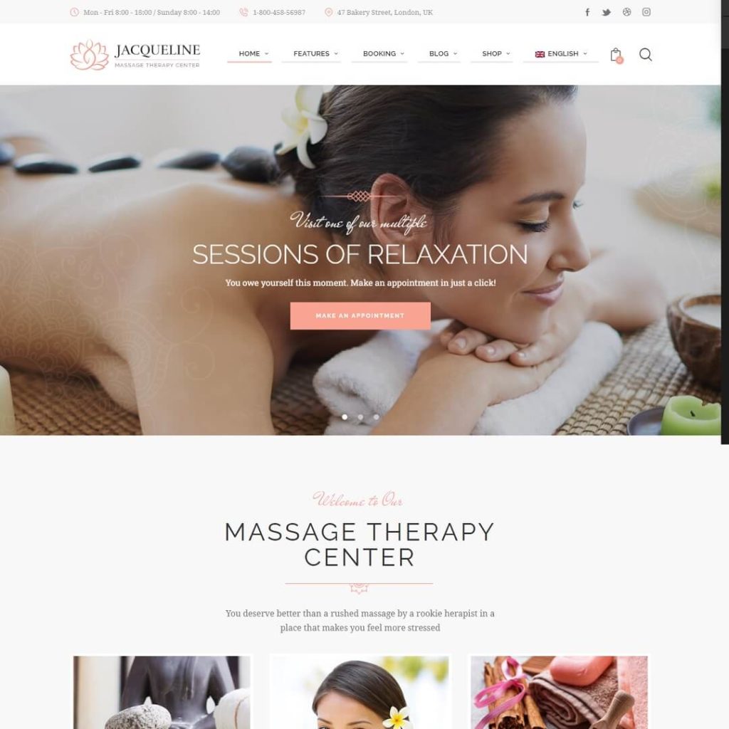 Jacqueline - Health, Beauty and Hair Salon WordPress Theme