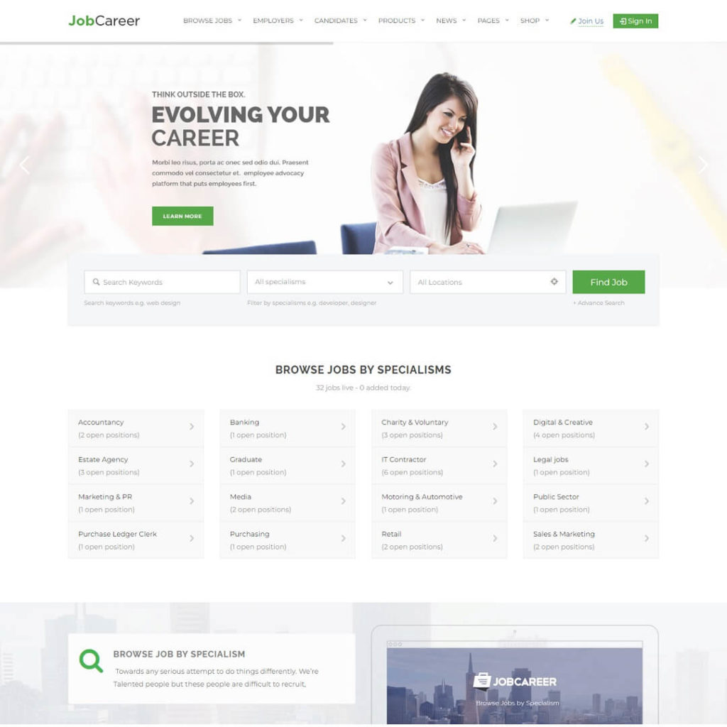 JobCareer - Listing and WordPress Directory Theme