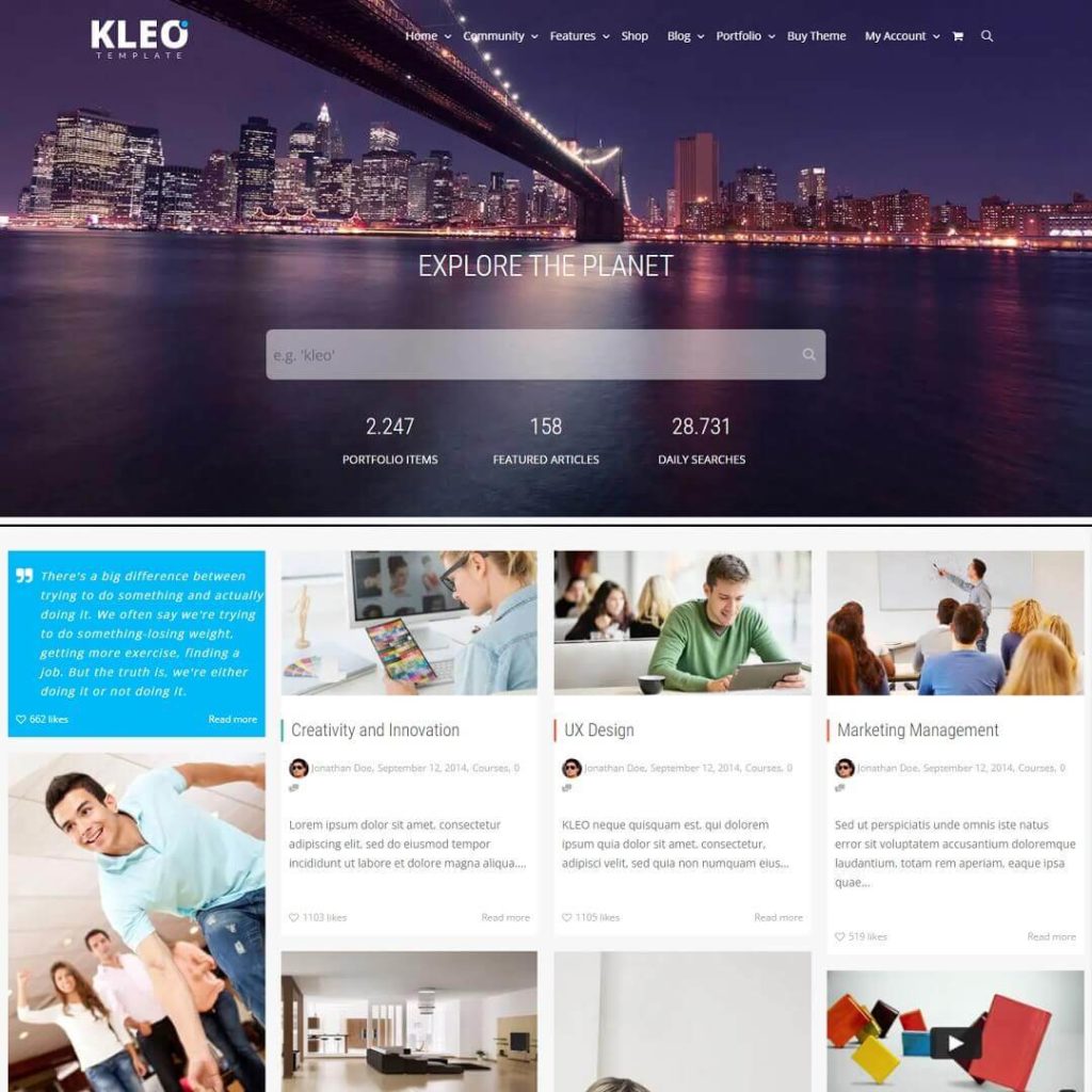 KLEO - BuddyPress WordPress Community Themes