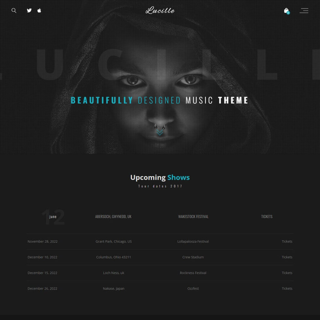 Lucille - Classical Music WordPress Themes