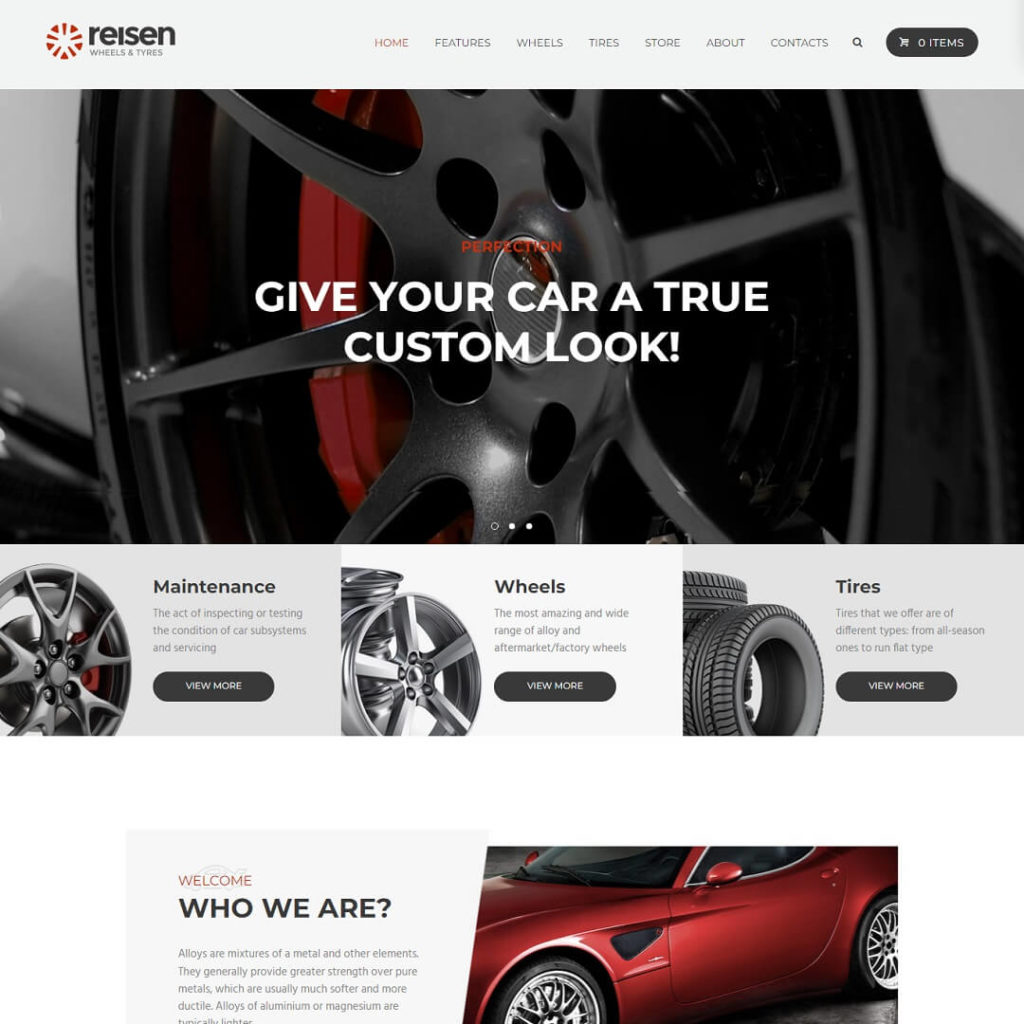 Reisen - Car Dealership WordPress Themes