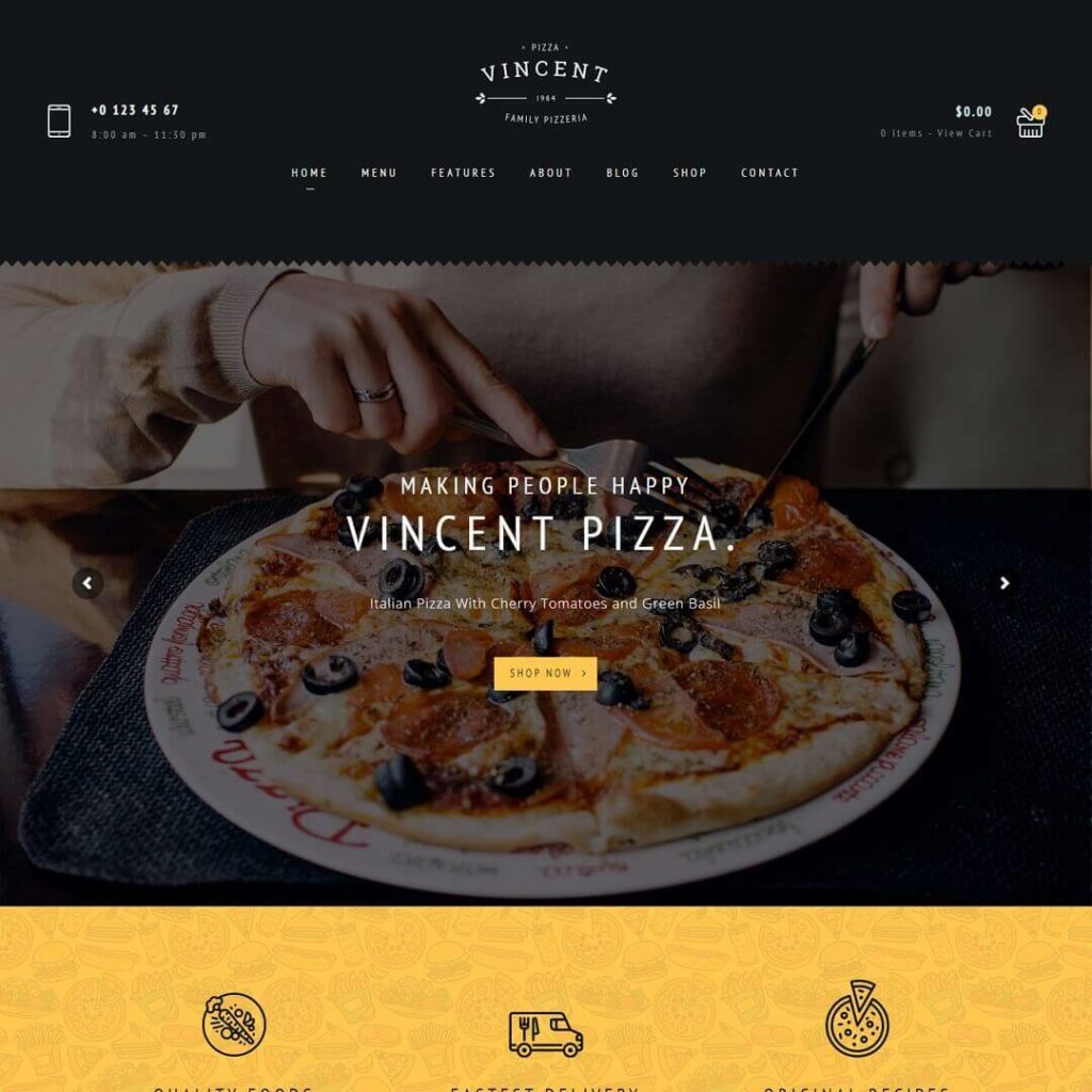 Restaurant - Cafe and WordPress Restaurant Theme