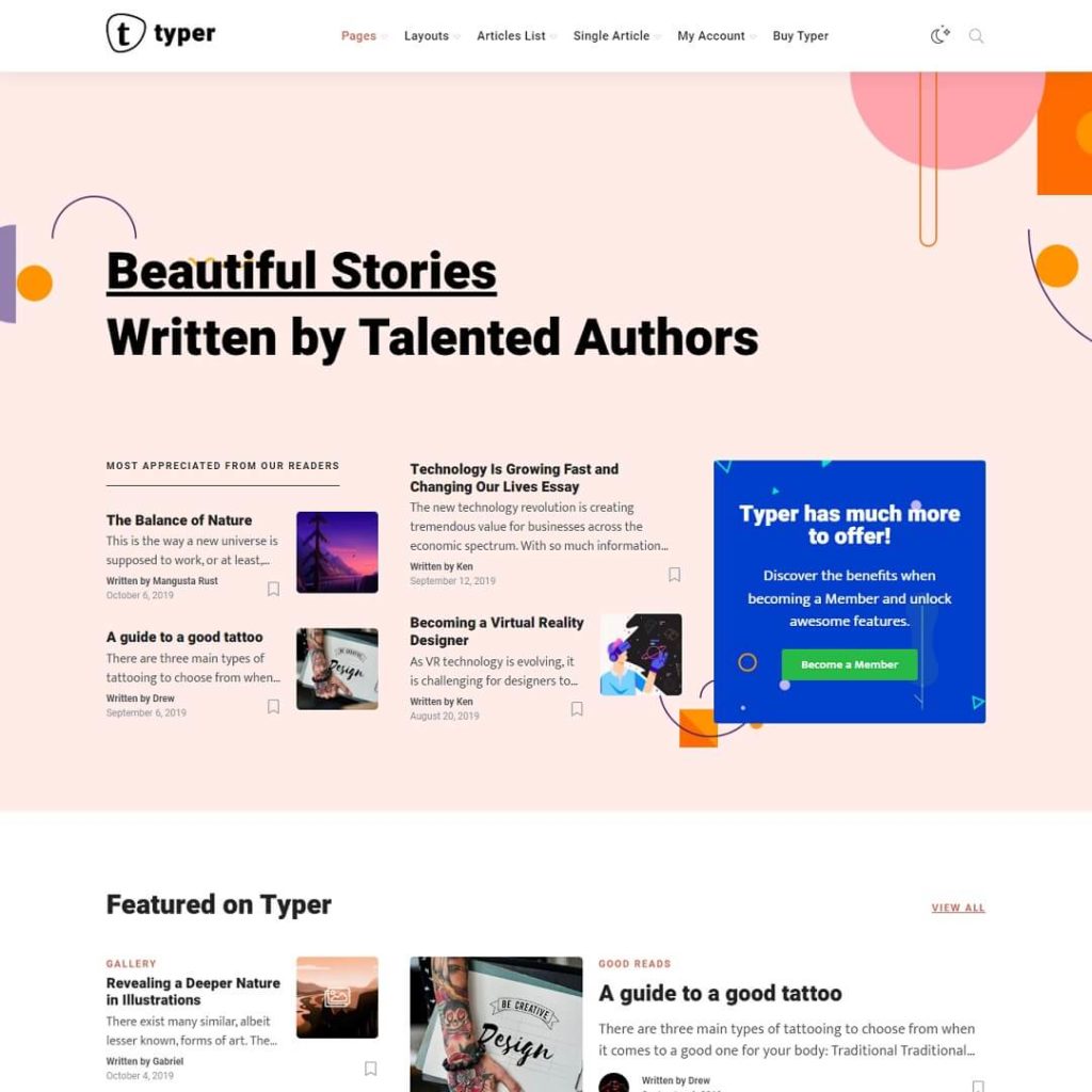 Typer - News and Magazine WordPress Theme