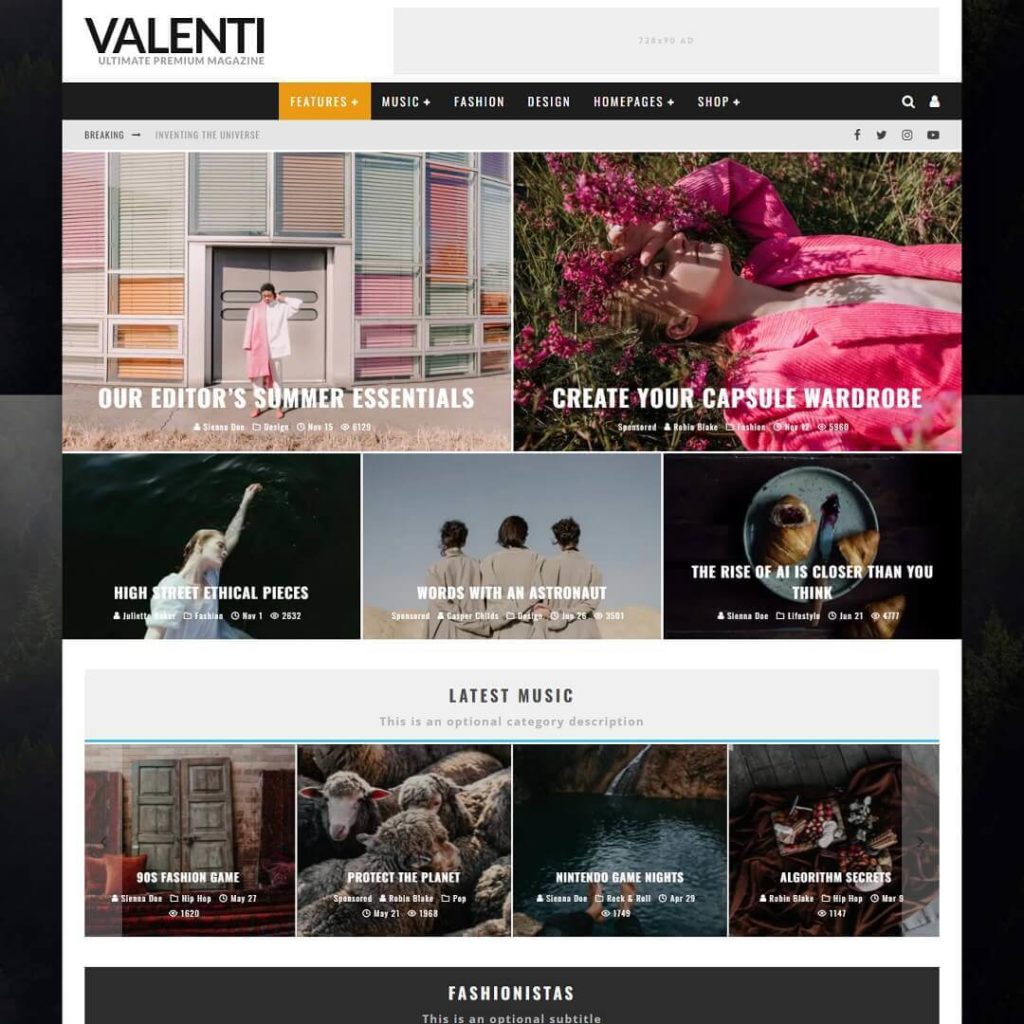 Valenti - News and Magazine WordPress Theme