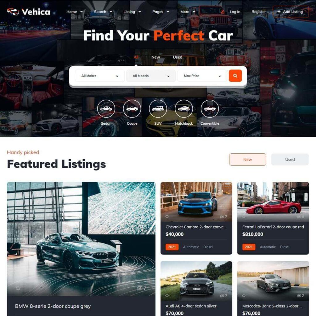 Vehica - Car Dealership WordPress Themes