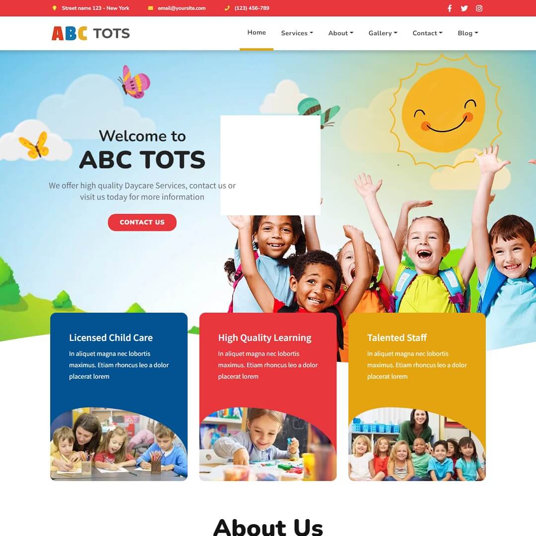 Abc Tots - Kindergarten WordPress Themes