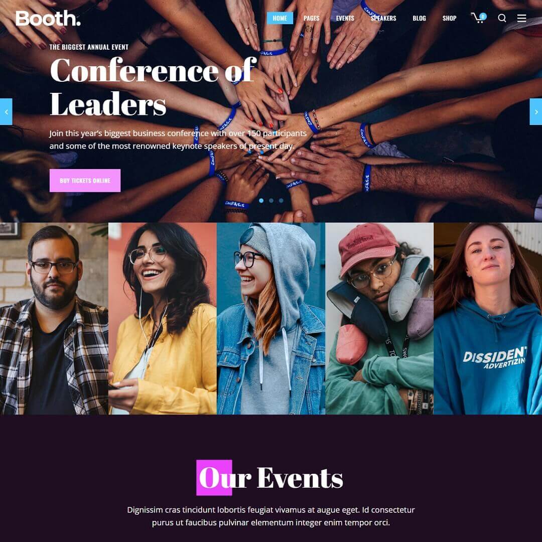 Booth - Popular Event WordPress Themes