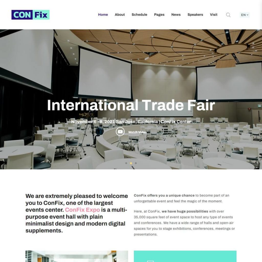 ConFix - Popular Event WordPress Themes