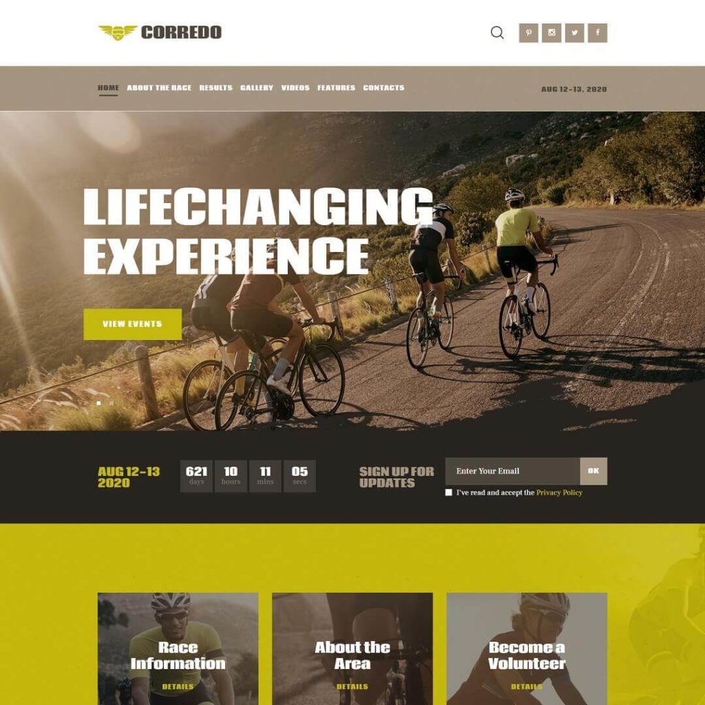 Corredo - Popular Event WordPress Themes