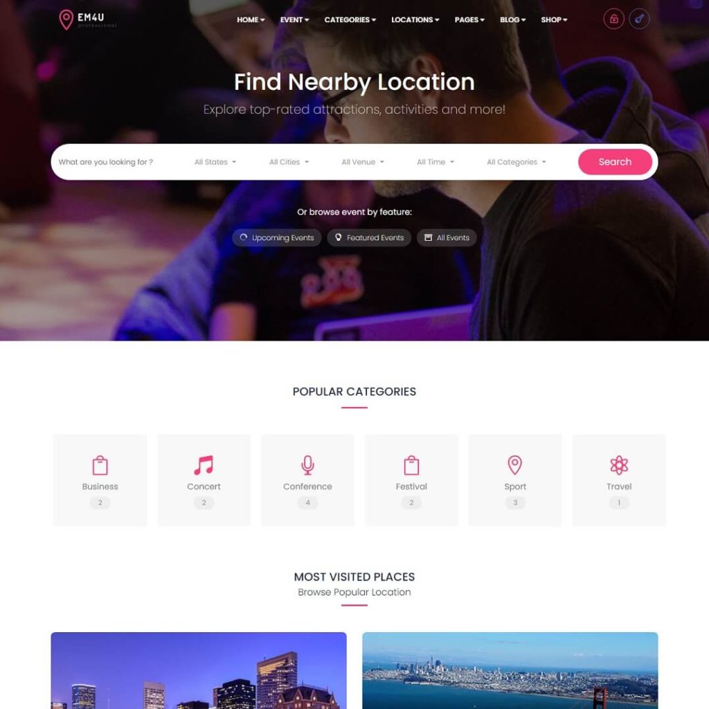 Events - Popular Event WordPress Themes