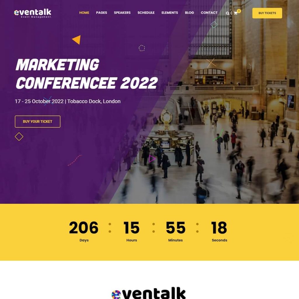 EvnTalk - Popular Event WordPress Themes