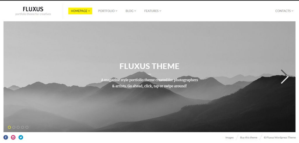 Fluxus - WordPress Photography Themes