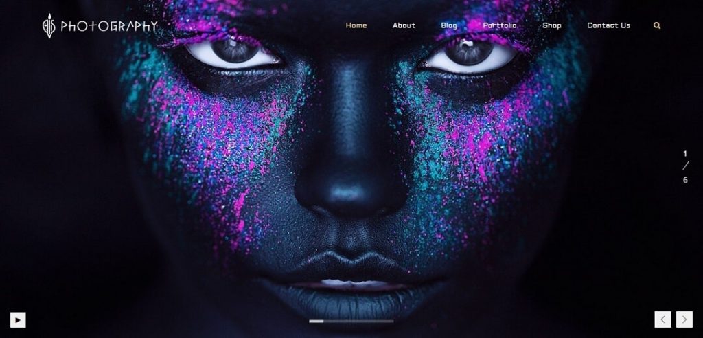 FullScreen Artist - Antiques and Art Gallery WordPress Themes